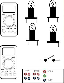 Preview of WIRE CIRCUITS SERIES OR PARALLEL  (Power supply + Light +  Switch)