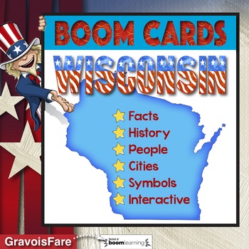 Wisconsin Boom Cards State Facts Symbols History Trivia Distance Learning