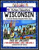 WISCONSIN State Symbols ADAPTED BOOK for Special Education