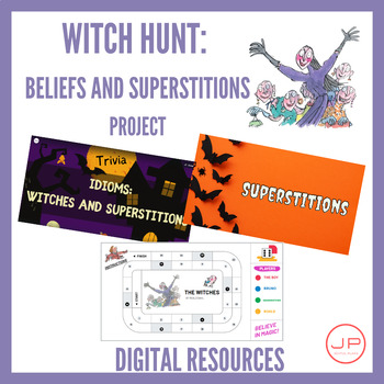 Preview of The Witches by Roald Dahl Witch Hunt: Beliefs and Superstitions