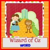 WIZARD OF OZ - Newsletter Template WORD