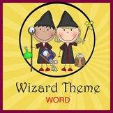 WIZARDS HARRY POTTER theme - Newsletter Template - Word