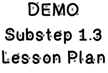 Preview of Demo Lesson 1.3 Lesson Plan
