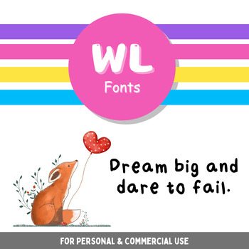 Preview of WL Font | Handwriting | Kids Letter - Set 1