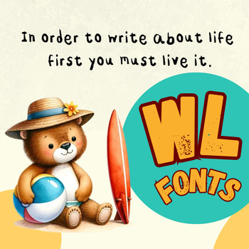 Preview of WL Font | Handwriting | Kids Letter - Set 2
