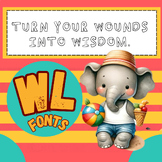 WL Font | Handwriting | bubble font |  Kids Letter - Set 3