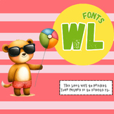 WL Font | Handwriting | bubble font | Kids Letter - Set 8