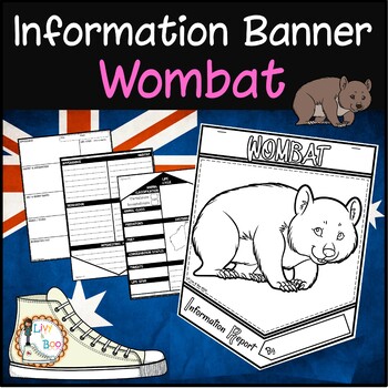 Preview of WOMBAT  Information Report Banner - Australian Animals