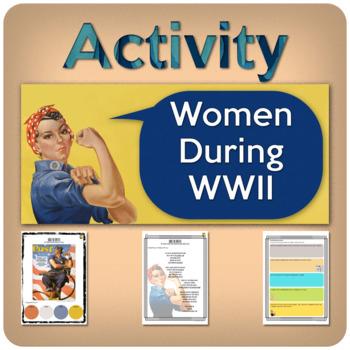 Preview of WOMEN DURING WWII - An activity for ESL learners!