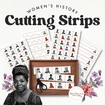 Preview of WOMEN HISTORY MONTH Cutting Strips