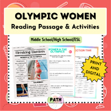 WOMEN IN THE OLYMPIC GAMES || Reading Passage + Activities