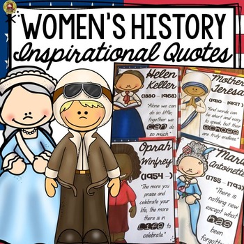 Preview of Women's History Month | Women's History Month Bulletin Board Inspirational Quote