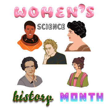 Preview of WOMEN'S HISTORY MONTH 21 SCIENTISTS, 63 PAGES, CUTOUT, & BULLETIN BOARD