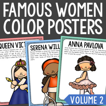 Preview of WOMEN'S HISTORY MONTH Poster Set | Social Studies Bulletin Board Activity