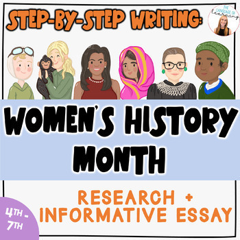 Preview of WOMEN'S HISTORY Research + Essay Writing Project | International Women’s Day