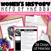 WOMEN'S History Month Hero of the Day Reading Passage and 