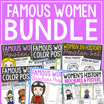 Preview of WOMENS HISTORY MONTH Coloring Pages, Posters, and Research Report Activities