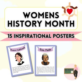 Preview of WOMENS HISTORY MONTH - INFLUENTIAL WOMEN POSTERS - DECOR BULLETIN BOARD