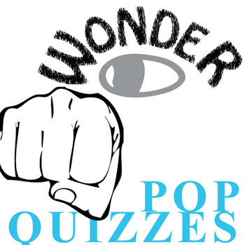 Preview of WONDER 11 Pop Quizzes - Comprehension Question Exit Ticket Slips PALACIO