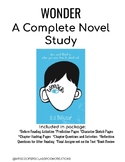 WONDER - A Complete No Prep Novel Study With Chapter Questions