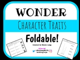 WONDER Character Traits Foldable!