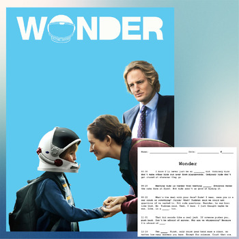 Preview of WONDER - Movie Guide Q&A, Storyboard & Writing Frames