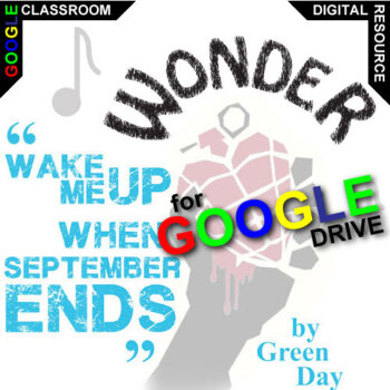 Preview of WONDER When September Ends Activity DIGITAL Palacio R.J. Poetry Song Lyrics