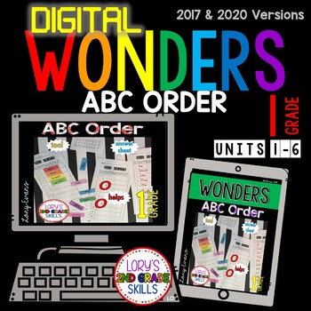 Preview of WONDERS Digital ABC Order Grade 1