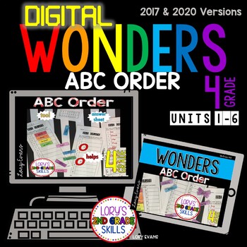Preview of WONDERS Digital ABC Order Grade 4