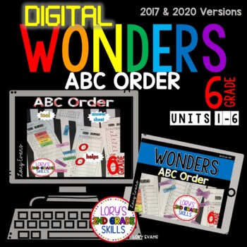 Preview of WONDERS Digital ABC Order Grade 6