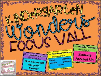 Preview of WONDERS Kindergarten Focus Wall