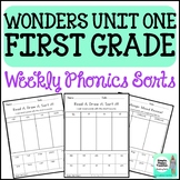 WONDERS Weekly Phonics Sorts 1st Grade- READ IT, DRAW IT, 