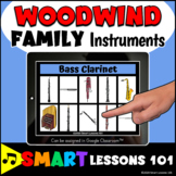 WOODWIND FAMILY INSTRUMENT BOOM CARDS™ Musical Instrument 
