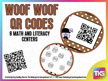 Preview of Woof! Woof! QR Codes for Math and Literacy