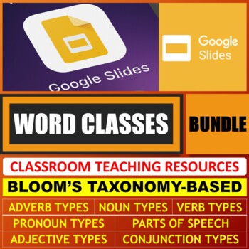Preview of WORD CLASSES: GOOGLE SLIDES - BUNDLE