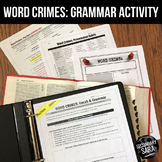 WORD CRIMES: Poster Project and Lesson for the Music Video!