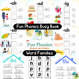 WORD FAMILIES BUSY BOOK / READING / LAMINATED VELCRO ACTIV