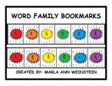 WORD FAMILY BOOKMARKS