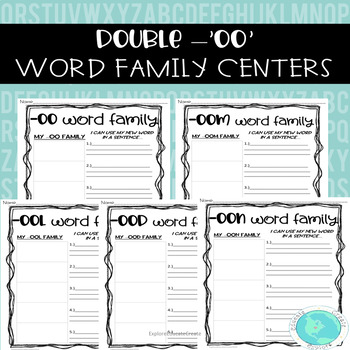 Preview of WORD FAMILY double -'oo' bundle