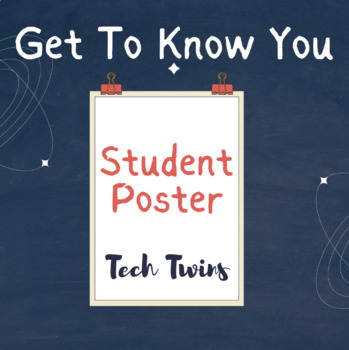 Preview of MICROSOFT WORD - Get to Know You Student Poster