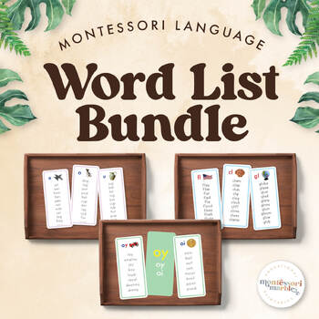 Preview of WORD LIST BUNDLE | Montessori Language
