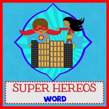 Preview of SUPERHEROES - Newsletter Template WORD