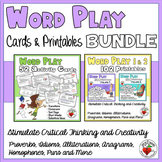 WORD PLAY BUNDLE for Fast Finishers and Substitutes
