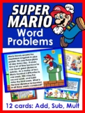 WORD PROBLEMS with Video Game Characters - Gr 3-4