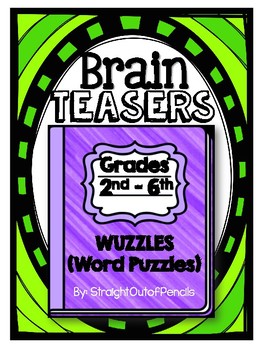 Preview of Brain Teaser WORD PUZZLES - Rebus Puzzles, Word Plexers