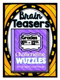WORD PUZZLES: EXTRA CHALLENGING for Older Grades Rebus Puz