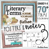 Word Wall Literary Terms Interactive - Farmhouse Style