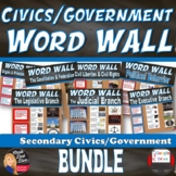 WORD WALL Posters BUNDLE  | CIVICS | American Government |