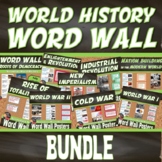 WORD WALL Vocabulary Posters BUNDLE  | World History | | C