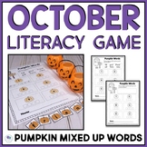 Halloween Sight Word Game October High Frequency Word Game